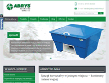 Tablet Screenshot of abrys-technika.pl